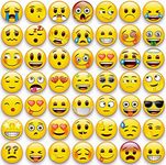 Emoji Fridge Magnets 54Pcs,Perfect Emoji Decorative Magnets,Refrigerator Magnets,Funny Magnets for Office Lockers Whiteboard for Kids Toddler Friends