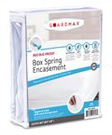 Guardmax Zippered Box Spring Encasement - 100% Waterproof Box Spring Protector - Blocks Out Dirt, Dust, BedBugs, and Moisture - Hypoallergenic and Noiseless (Queen 60" x 80" x 10")