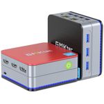 GMKtec G2 Plus Mini PC, Intel Twin Lake N150(Upgraed N100, Beat N100/N95 up to 3.6GHz, Desktop Mini Computer 12GB LPDDR5 RAM 512GB SSD USB3.2 * 3/WiFi 6/BT5.2/2*HDMI/1*DP/1*RJ45/TF Card Slot