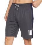 5IVE DEGREE Polyester Sports Shorts for Boys & Girls with Zipper Pockets (13 Years - 14 Years, D2)