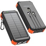 Solar-Power-Bank,45800mAh Portable Solar Charger, USB C in&Out, 5 V 3.1 A QC 3.0 High-Speed Charging Battery Pack, Powerbank Compatible with iPhone 15 14 13 12 11, for Samsung S22 S21 Google iPad etc