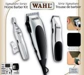 Wahl® Canada Signature Series Home Barber Kit, Self-Sharpening, High Carbon Steel Clipper Blades Stay Sharp Longer, Clipper/Trimmer Combo Kit, Easy to Use Haircutting Kit Perfect for the Whole Family - Model 3195