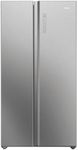 Haier HSW79F18ANMM American Style Fridge Freezer SBS 90 Series 7, Silver, A Rated