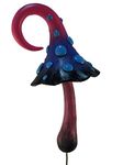 GlitZGlam Magical Flamingo Blue Miniature Mushroom for a Miniature Fairy Garden. A Fairy Garden Gnome Accessory