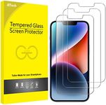 JETech Screen Protector for iPhone 14 6.1-Inch, Tempered Glass Film, 3-Pack