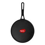 Pigeon by Stovekraft Pre-Seasoned Cast Iron Tawa 25 cm | Pre-Seasoned with 100% Vegetable Oil | Naturally Nonstick | High Pressure Casting | High Strength | Bring Back Nostalgic Taste | Toxin-Free