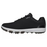 Skechers Men's Pro 6 Waterproof Golf Shoe Sneaker, Black/Gray Spikeless, 10