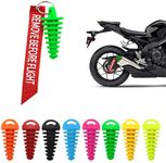 0.6"-1.5" Muffler Exhaust Wash Plug Motorcycle Dirt Bike 2 Stroke Rubber Exhaust Silencer with Keychain Tag Remove Before Start Engine Green