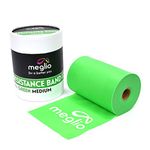 Meglio Resistance Bands Roll - Latex Free Exercise Bands for Building Strength, Pilates Band for Fitness, Flexibility, Physiotherapy, Stretching & Yoga Bands | (23 Meter)