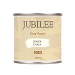 Guild Lane Jubilee Fine Paint - Dover Chalk - Furniture, Metal, Fabric, Glass & More - Indoor & Outdoors - Water-Based Acrylic Paint - 250ml