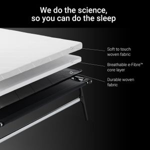JAY-BE Compact Folding Bed with e-Fibre Mattress – Small Double