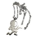 GNAYYHZ173 Juggalo Hip HOP ICED Hatchet Man Runner Pendant Charms Stainless Steel Necklace 4mm 24 inch ICP Jewelry, 2 inch, Stainless Steel, Alexandrite