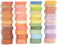 Songdao 48 Rolls Solid Colors Washi