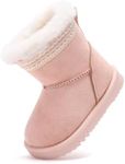BMCiTYBM Baby Winter Snow Boots Infant Walking Shoes Pink 12-18 Months