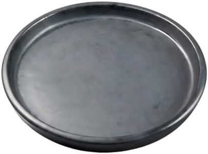 krayce Serenya Ceramic Plant Saucer, 11.4 Inch, Gray