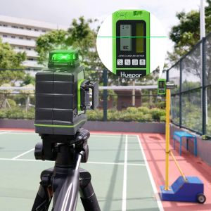 Huepar 360° Green Laser Level – Self-Leveling Cross Line Tool