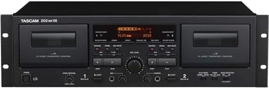 Tascam 202MKVII Dual cassette deck with USB output, Black, 202MKVII