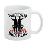 Supernatural Winchester Brothers White Mug