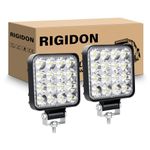 RIGIDON 2PCS 48W Mini LED Fog Light,4Inch Spot LED Work Light Pod Lights Driving Off-Road LED Light Bar for Truck Marine Boat Pickup ATV UTV 4X4WD Forklift SUV Motorcycle