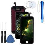 ZTR LCD Touch Screen Digitizer Frame Assembly Full Set LCD Touch Screen Replacement for iPhone 6 Plus 5.5 inch (Black)