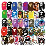 Adkumil 50pcs Waterproof Bigfoot Sticker Set - Sasquatch Sticker Sets for Adults -Cartoon Apes Waterproof Vinyl Stickers,Funny Chimpanzees Laptop Stickers Decals for Guitar Phone Snowboard