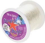 Stretch Magic Bead & Jewelry Cord - Strong & Stretchy, Easy to Knot - Clear Color - 0.7mm diameter - 100-meter (328 ft) spool - Elastic String for making beaded jewelry