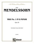 Trio in D Minor, Opus 49: For Violin, Cello and Piano (Kalmus Edition)