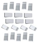 Money Clips 20 Pack by JGFinds, Stainless Steel Blanks for Engraving or Personalize, Bulk Wholesale (Single Clip)