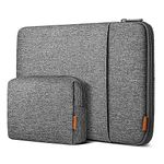 Inateck 360° Protection 13 Inch laptop Case Sleeve Compatible with 13 MacBook Air M3/M2/M1 2024-2018,13 MacBook Pro M2/M1 2022-2016, 12.3 Surface Pro 11/10/9/X/8/7/6/5/4/3, XPS 13, Grey