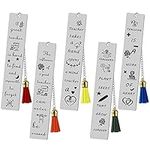 5 Pieces Teacher Bookmark Metal Tea