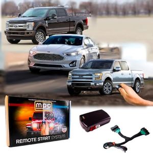 MPC Remote Start Kit for Ford F-150 2015-2020 || F-250,F-350 2017-21 || Fusion 2014-2019 || 100% Plug n Play || Press Fob Lock Unlock Lock to Start || No Honk || Gas or Diesel