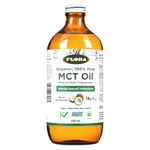 Flora MCT Oil - Supports Energy & Brain Health - Contains Caprylic Acid & Capric Acid - Organic, Non-GMO, Gluten-Free, Vegan & Keto-Friendly - 500 mL Glass Bottle