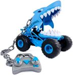 Monster Jam Chomping Megalodon RC Truck, 1:15 Scale Remote Control Monster Truck with 3 Action Modes, Chain and Controller, Toys for Boys and Girls Ages 4+