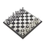 Deco 79 Aluminum Chess Game Set, 17