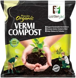 Garden Art Organic 5Kg Vermicompost Fertilizer/Earthworm Manure For Plants| For All KInd of Home and Gardening Plants and Vegetables | With Macro and Micro Nutrient (5, Kilograms)