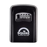 Squire Key Safe Box - 4 Wheel Combination Lock - Wall Mounted Key Safe - Weatherproof Diecast Alloy Body - Large Storage Capacity - Tough Key Lock Box For Outdoor And Indoor Use… (Key Keep 1)