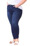 Ex High Street Brand Stretchy Jeans for Women UK 14-24, Plus Size Skinny Jeans Women Mid Rise Denim Ladies Jeans