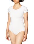 Capezio Women's Classic Short Sleeve Leotard,White,Large