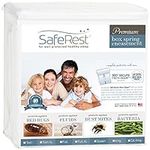 SafeRest Waterproof Lab Certified Bed Bug Proof Zippered Box Spring Encasement - Designed for Complete Bed Bug, Dust Mite and Fluid Protection 9" (Twin XL)