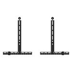 mahara Universal Soundbar Mount Black - Adjustable﻿ - Fits Most Soundbars - Install to wall or TV bracket - Fits Under TV or Above TV