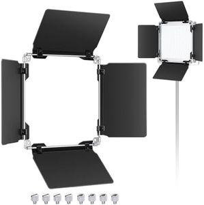 Neewer Professional LED Video Light Barn Door for Neewer 480 LED Light Panel 4.5x6.9 Inches/11.5x17.5 cm, Solid Metal Construction (Only Barndoor Included)