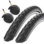 Schwalbe Land Cruiser 26" x 2.0 Mountain Bike Tyres with Presta Tubes (Pair)