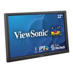 ViewSonic (from USA) 55.88 Cm (22") Touch Monitor 10-Point Touch, 7H Hardness, IR Touch Tech, 75Hz, Dual Speaker, USB, HDMI, DVI, VGA & 2 Year Warranty - TD2223 / TD2223-2