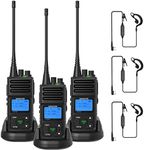 SAMCOM 2 Way Radio Long Range, 20 Channels GMRS Walkie Talkie,Rechargeable Hand-held UHF Radio for Outdoor Hiking Hunting Travel,5 Watt,3 Packs