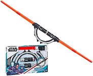 Star Wars Lightsaber Forge Inquisitor Masterworks Set Double-Bladed Electronic Lightsaber, Customizable Roleplay Toy for Kids Ages 4 and Up