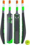 Jaspo CRIC-Holic Senior Plastic Cricket Full Size Bat (34” X 4.5” inch) for All Age Group with Soft Cricket Ball Combo