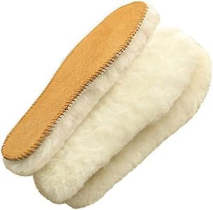 Australian Sheepskin Insoles，Thick and Warm Wool Insole，Women Men Replacement Insole (Women US Size 9)