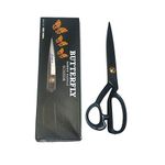 Butterfly Premium Tailoring Scissors Rubber Handle Scissors Black Used for Tailoring/Paper Cutting (10 inch)