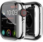 Yolin [2-Pack] Apple Watch Series 6/ SE/Series 5 / Series 4 44mm Screen Protector, iwatch Cover Soft Transparent TPU All-around Protective Case For Apple Watch 44mm (1 Silver + 1 Transparent)