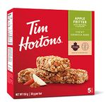 Tim Hortons Apple Fritter Granola Bars, Peanut Free, 5 Count, Imported from Canada)